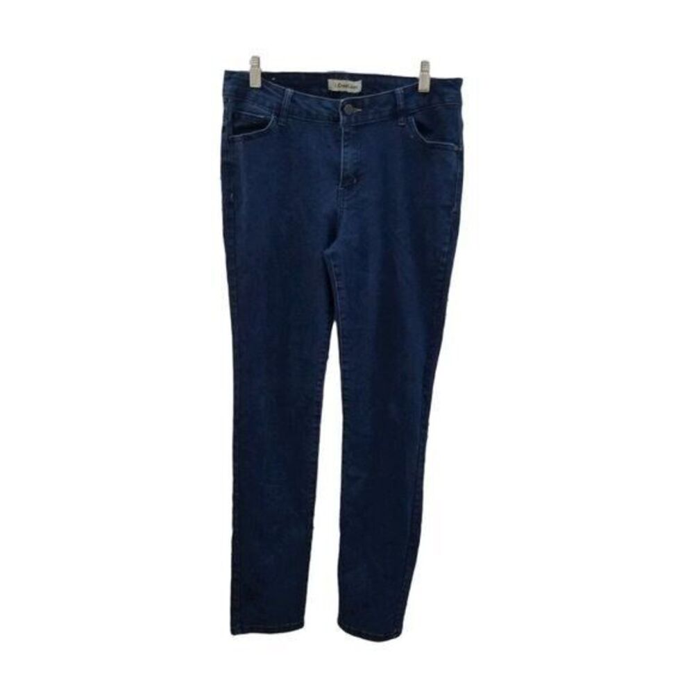 J. Creations Womens Size 9 Blue Solid Skinny Jeans